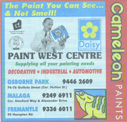 Sponsor: Paint West Centre