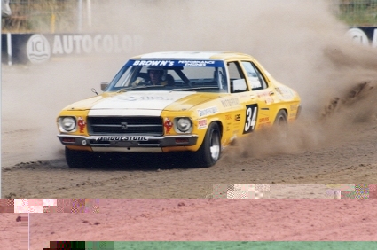 Peter Brown getting used to all parts of the track.